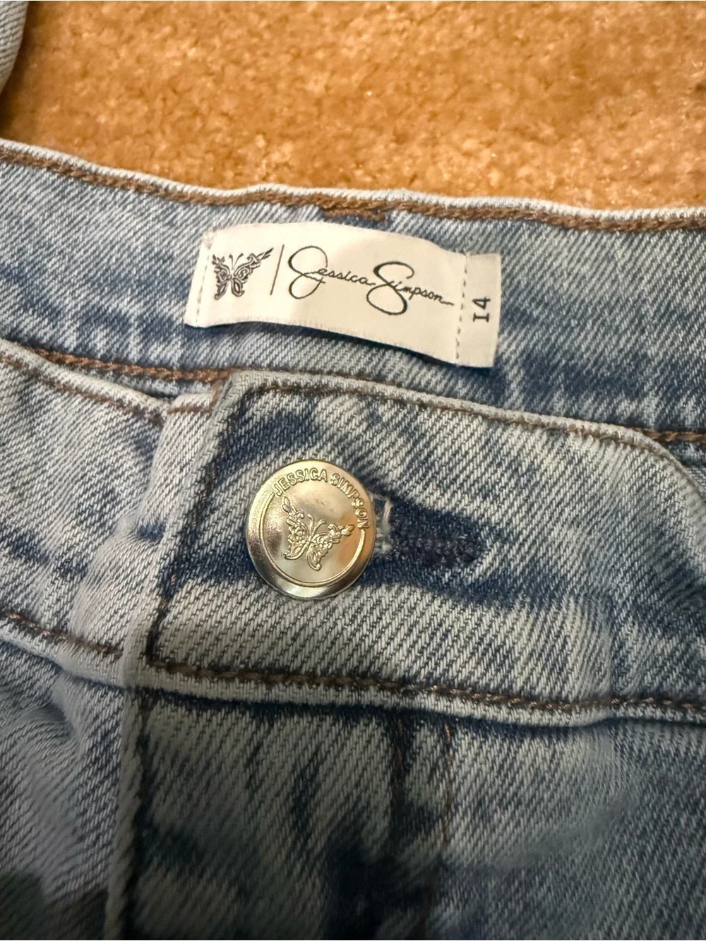 Light Blue Distressed Women's Jeans
